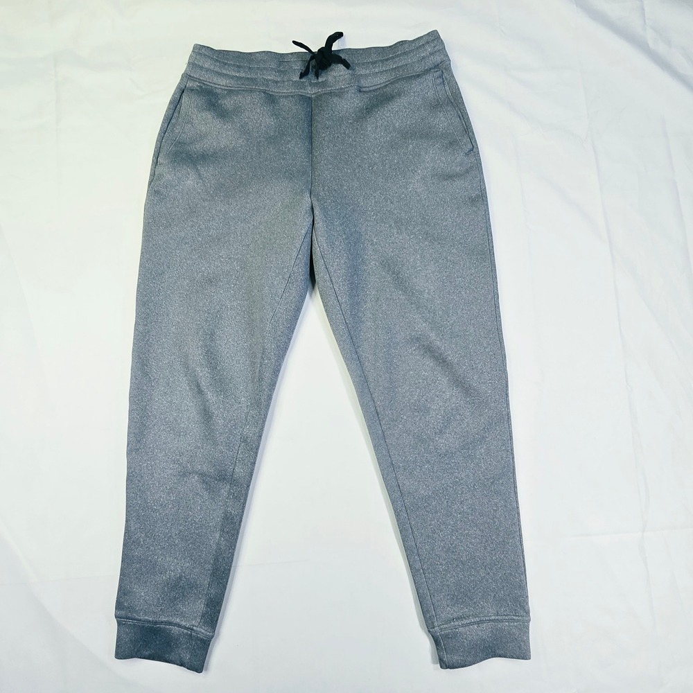 32 Degrees Heat Men's Jogger Pants Size Small Gray Heathered Drawstring Comfort